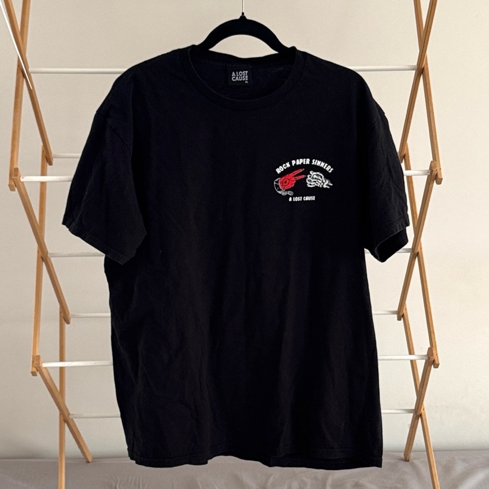 A Lost Cause Black Graphic Short Sleeve Tee